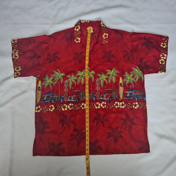Rima Beach World Hawaiian Tropical Beach Caribbean Short Sleeve Shirt Men's XL - Picture 8 of 8